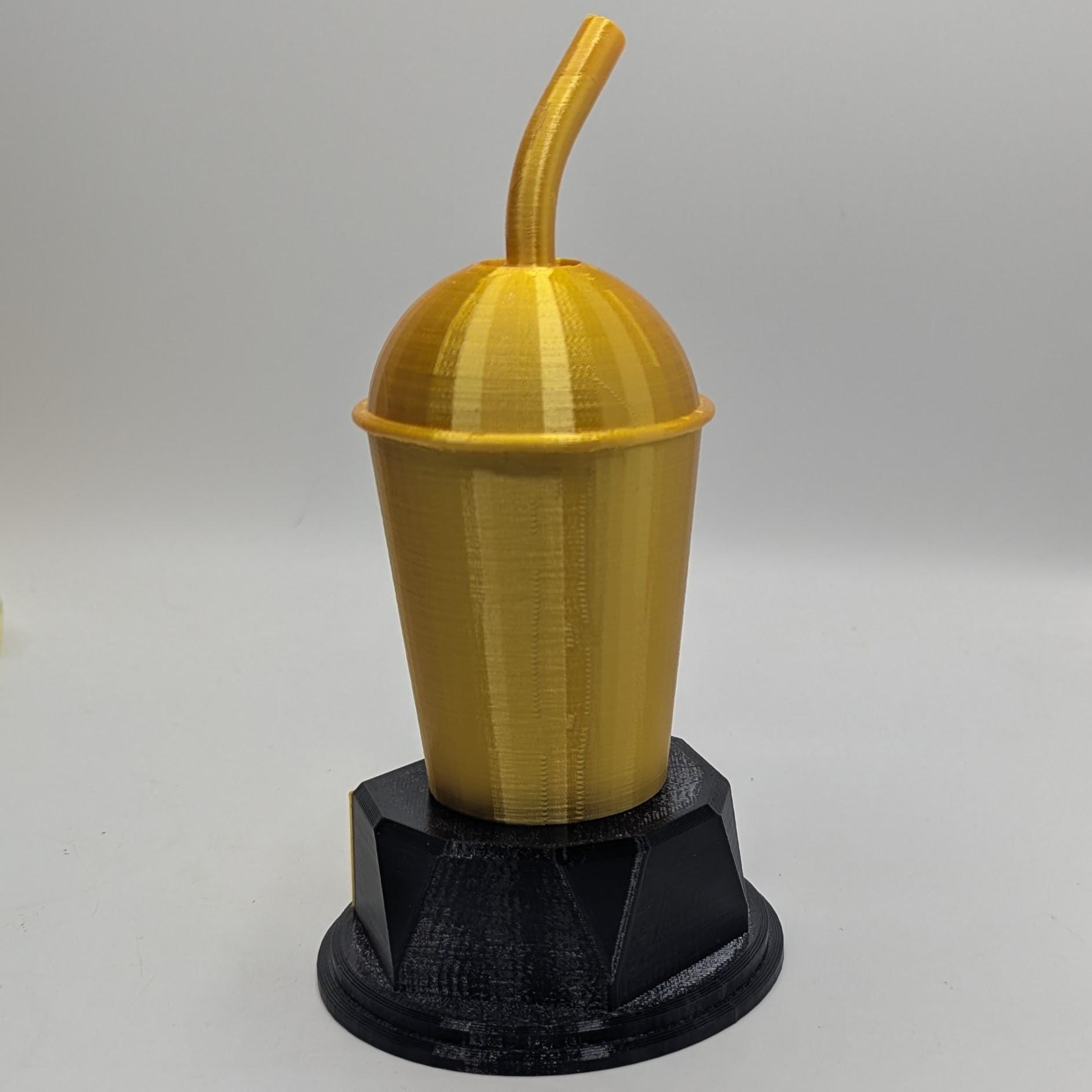 Personalised Milkshake Trophy, Milkshake Award Gift, Custom Trophy Gift, Funny Milkshake Award Gift, Office Trophy, Milkshake Lover Gift