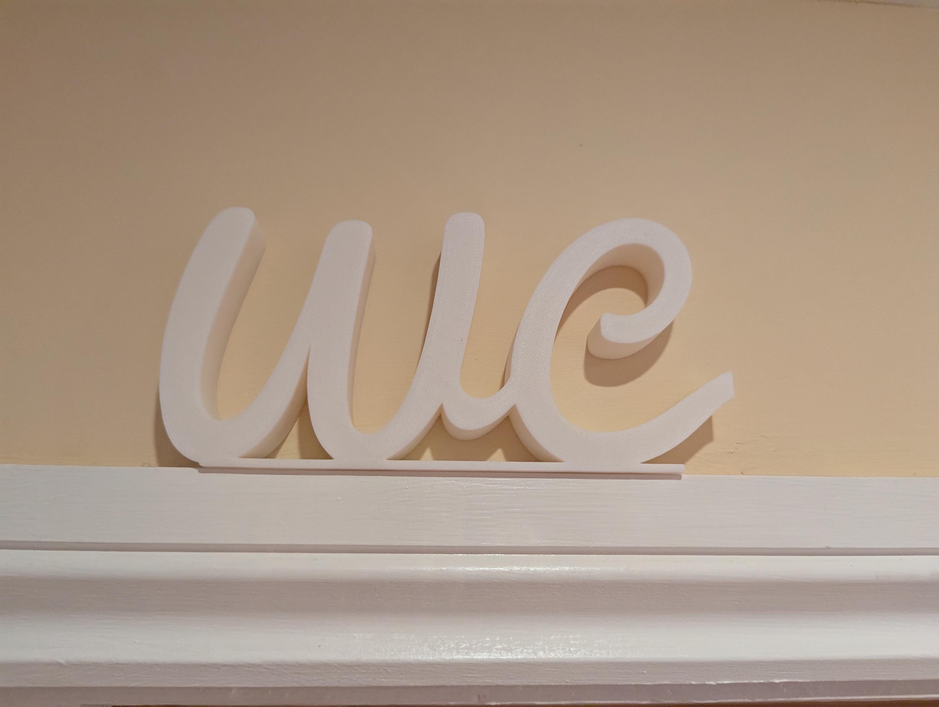 WC Toilet Door Sign, The Loo Sign, Fun Door Sign, Door Topper, Custom Door Sign, Toilet Sign, Above Door Sign, Quirky Door Sign, Home Decor