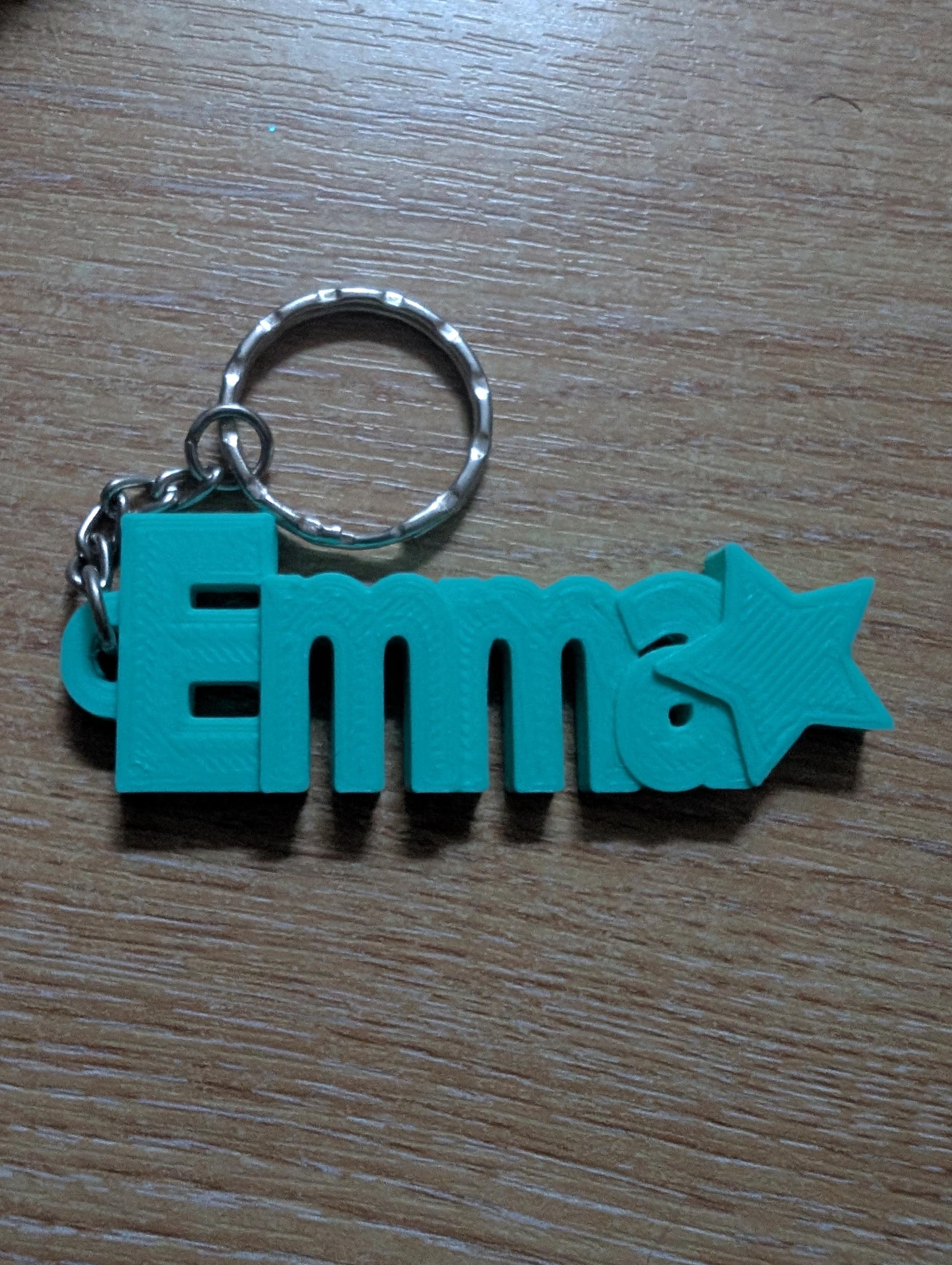 Back to School Keyring, Personalised Keyring, Party Bag Filler, Under 5 Pound Gift, Personalized Keychain, Small Personalised Gift, 3D Name