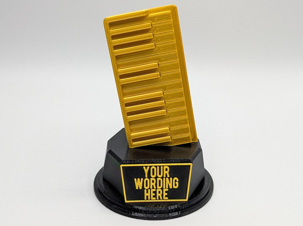 Personalised Piano Trophy, Piano Shaped Trophy, Pianist Award, Music Teacher Award,  Custom Trophy Gift, Piano Player Gift, Piano Gift Award
