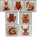 Fox Animal Coaster / Woodland Animal Coaster / Owl Coaster / Hedgehog Coaster / Stag Coaster / Squirrel Coaster / Owl Coaster / Animal Gifts