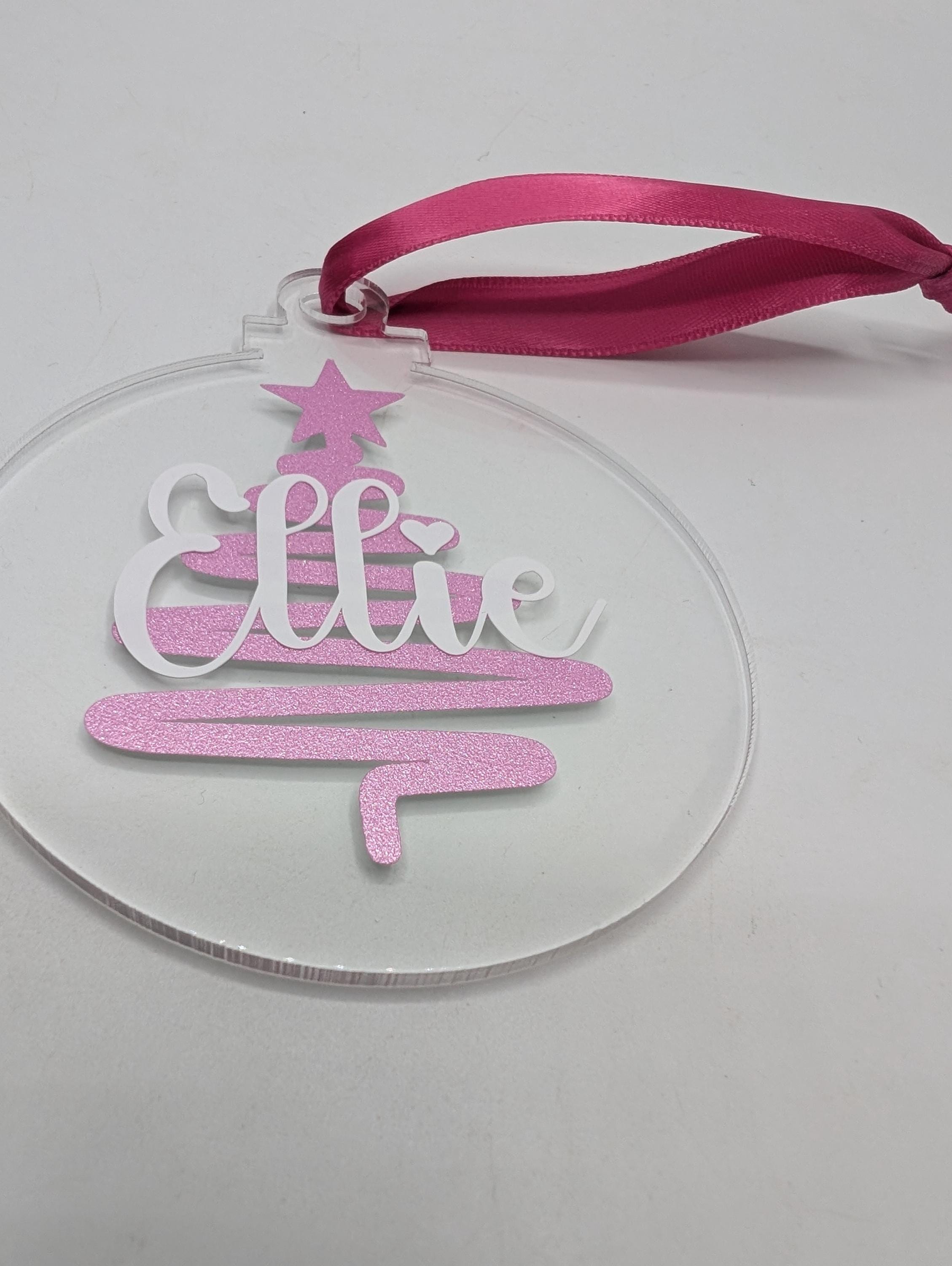 Personalised Christmas Bauble, Christmas Tree Bauble, Tree Personalised Decoration, Custom Bauble, Stocking Filler, Christmas Tree Decor