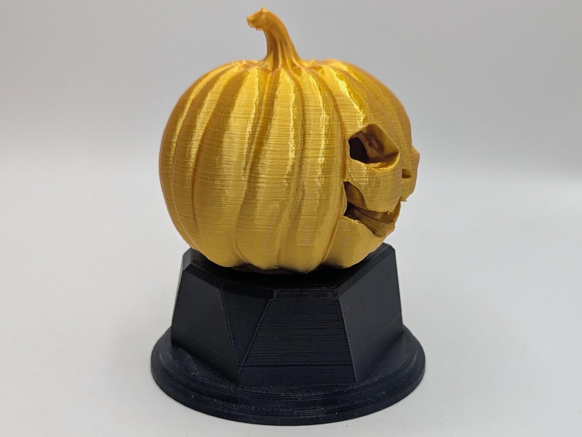 Personalised Carved Pumpkin Trophy, Halloween Award, Gift for friend, Joke Award, Personalised Pumpkin Trophy Award, Pumpkin Lover Gift