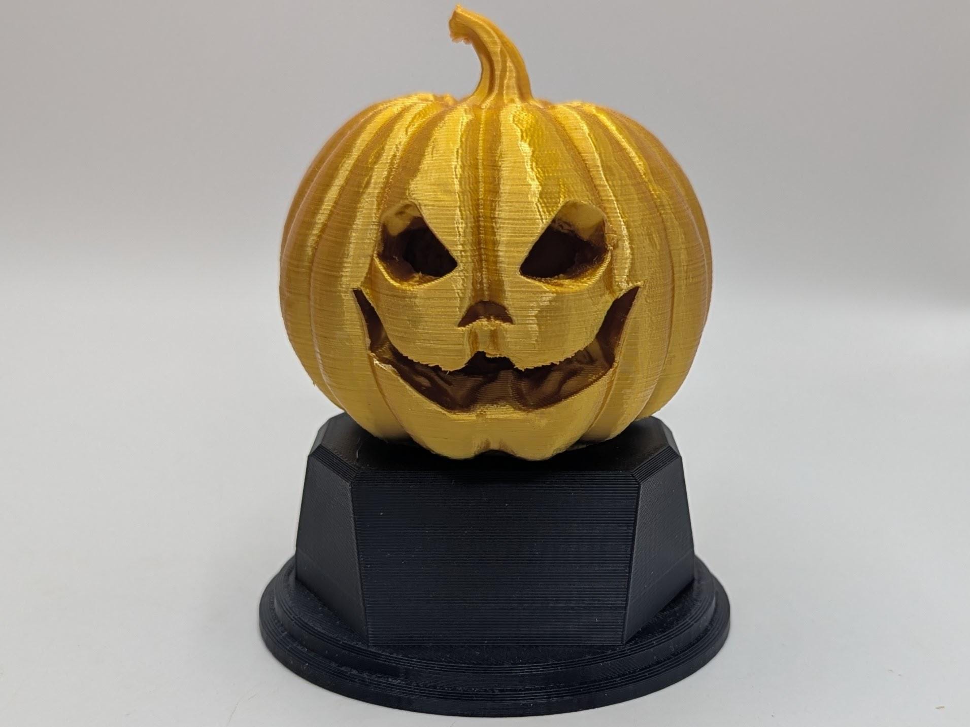 Personalised Carved Pumpkin Trophy, Halloween Award, Gift for friend, Joke Award, Personalised Pumpkin Trophy Award, Pumpkin Lover Gift