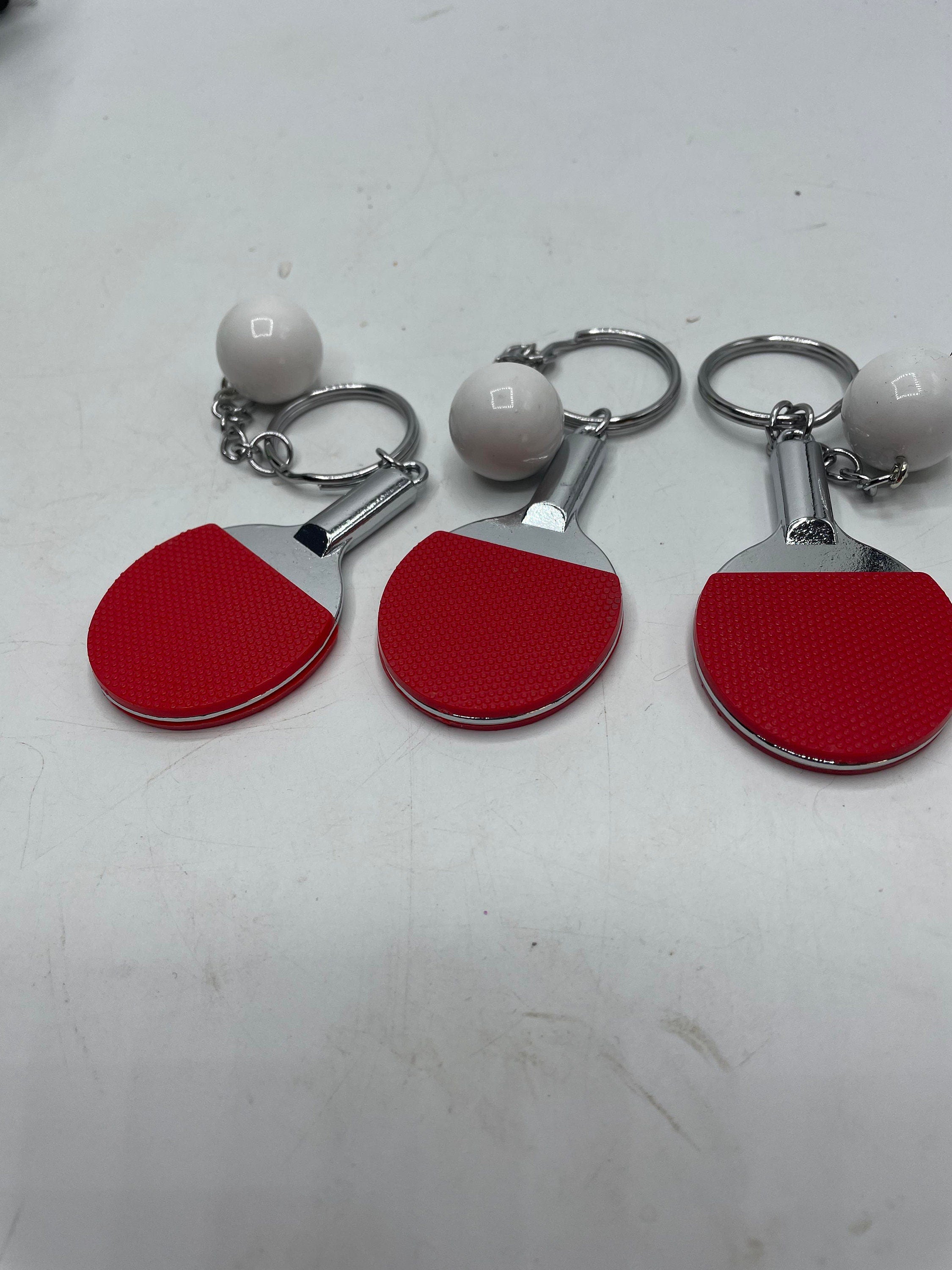 Table Tennis Keyring / Ping Pong Keyring / Table Tennis Gift / Table Tennis Player Gift / Secret Santa / Stocking Filler / Ping Pong Bat