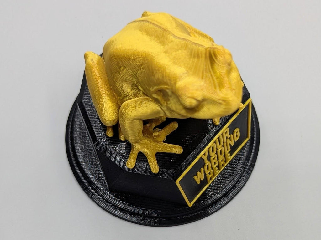 Personalised Frog Trophy, Grumpy Frog Trophy, Golden Frog Award, Custom Trophy, Golden Frog, Funny Trophy, Frog Lover Gift, Office Trophy
