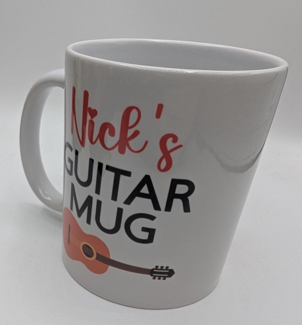 Personalised Guitar Mug, Guitar Enthusiast Gift, Musician Gift, Guitar Player Gift, Music Gift, Guitar Lovers Mug, Guitar Teacher Mug Gift