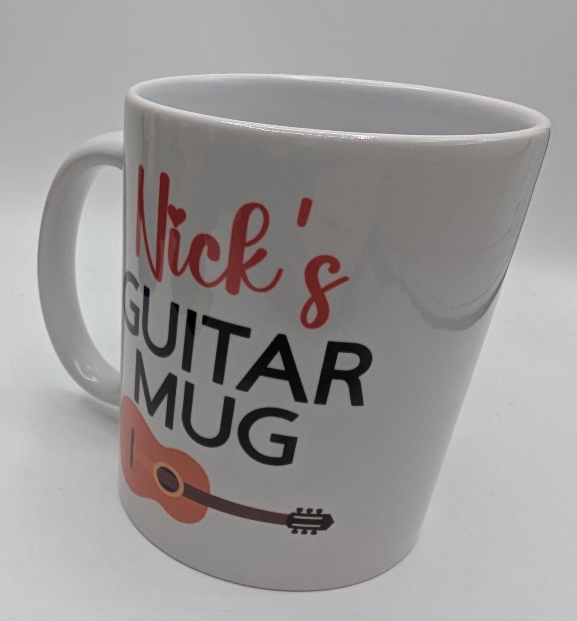 Personalised Guitar Mug, Guitar Enthusiast Gift, Musician Gift, Guitar Player Gift, Music Gift, Guitar Lovers Mug, Guitar Teacher Mug Gift