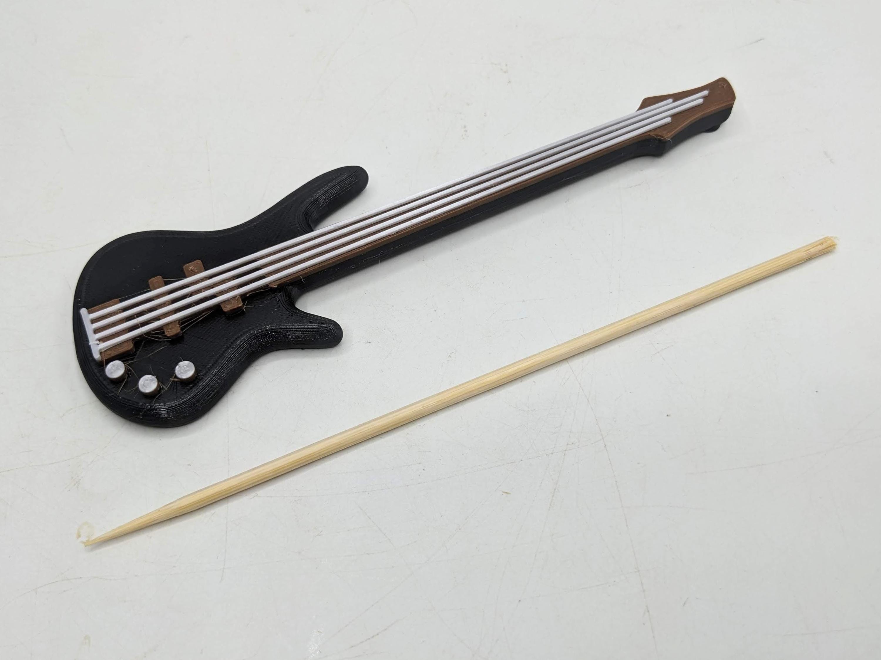 Electric Bass Guitar Cake Topper / Guitarist Cake Topper / Electric Bass Guitar Cake Topper /Gift for Guitarist Birthday /Music Teacher Cake