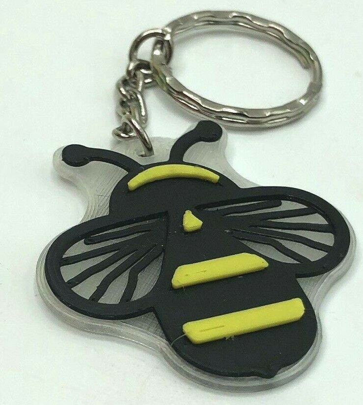 Bee Keyring / Bag Tag - Bumble Bee Keyring