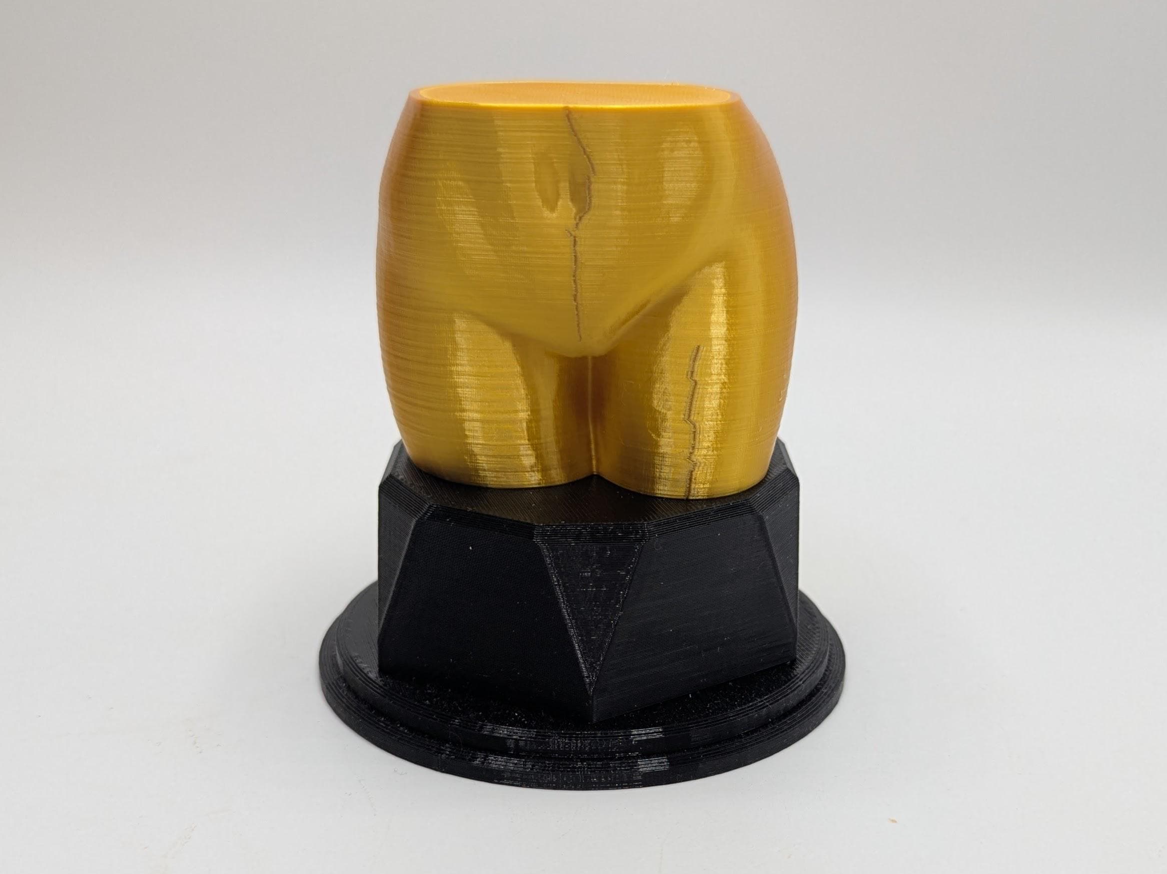 Personalised Nice Butt Trophy, Bottom Shape Gift, Bum Award Gift, Butt Trophy, Joke Bottom Award, Fun Butt Gift Award, Big Butt Award Trophy