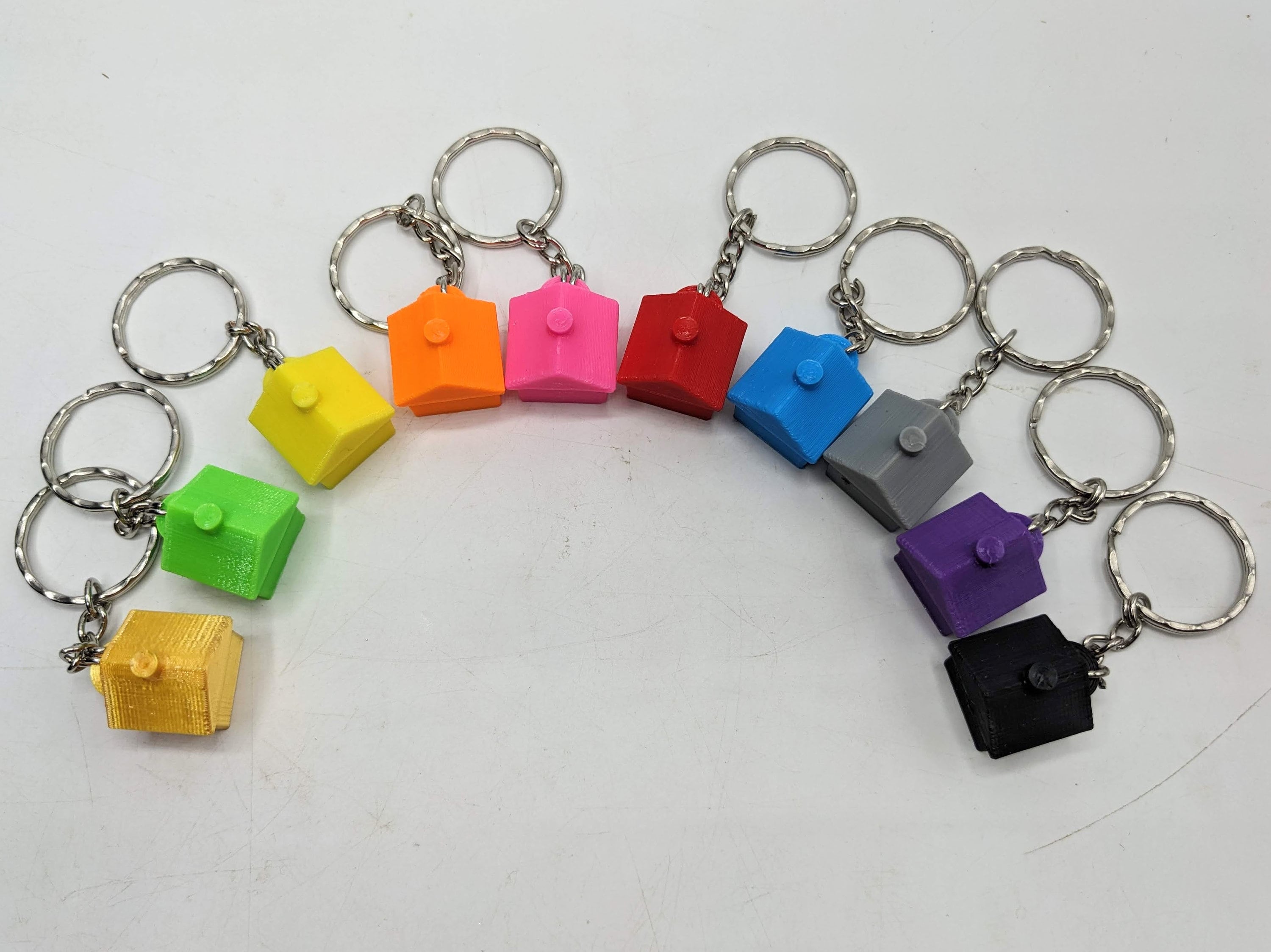 New Home Keyring / Little House Keyring / House Warming Gift / New House Keyring / House Shaped Keyring / House Key Keyring / House Key Gift