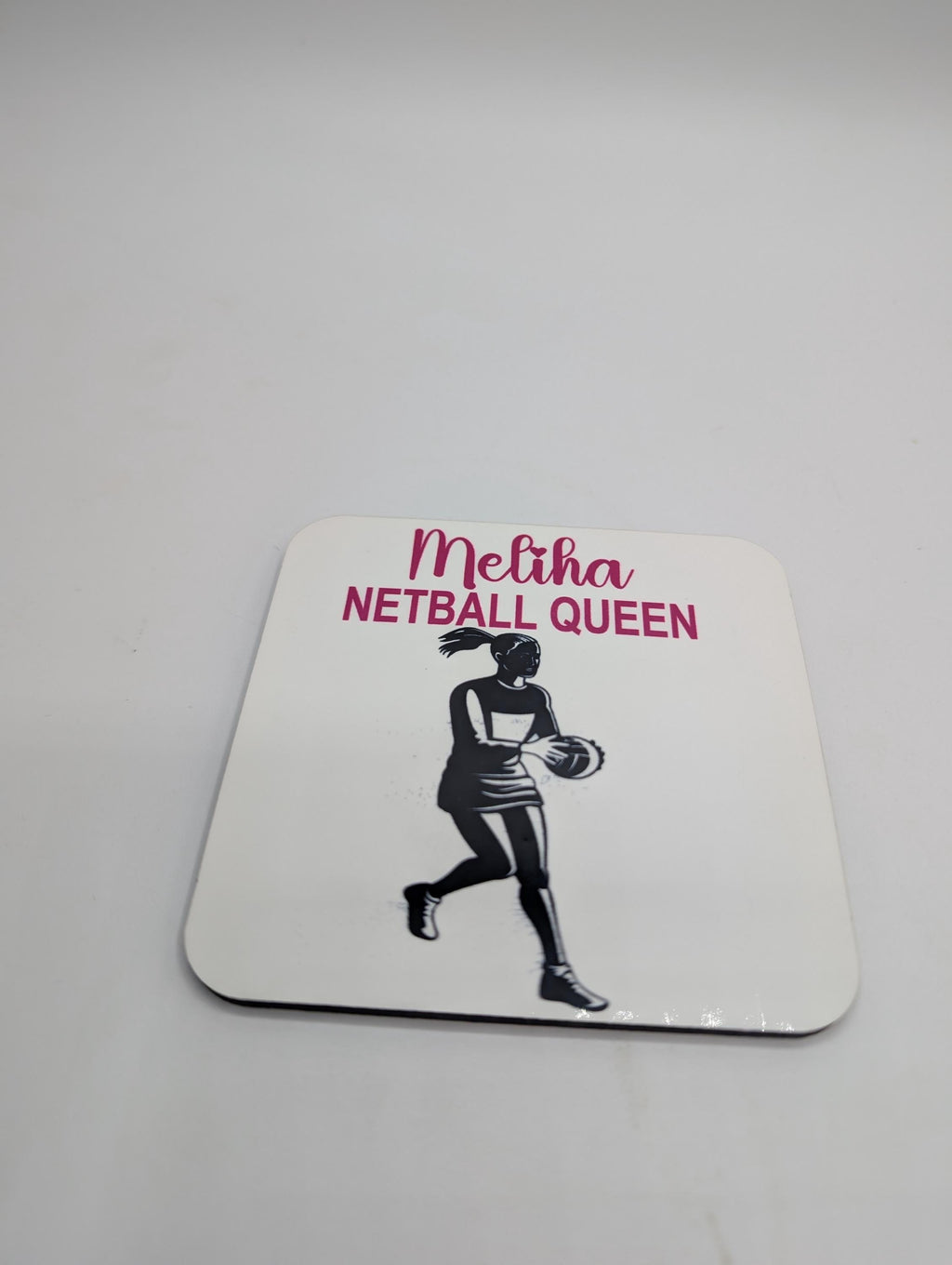 Personalised Netball Coaster, Netball Player Gift, Netball Coach Gift, Netball Team Gift, Drink Mat, Netball Stocking Filler, Netball Lover