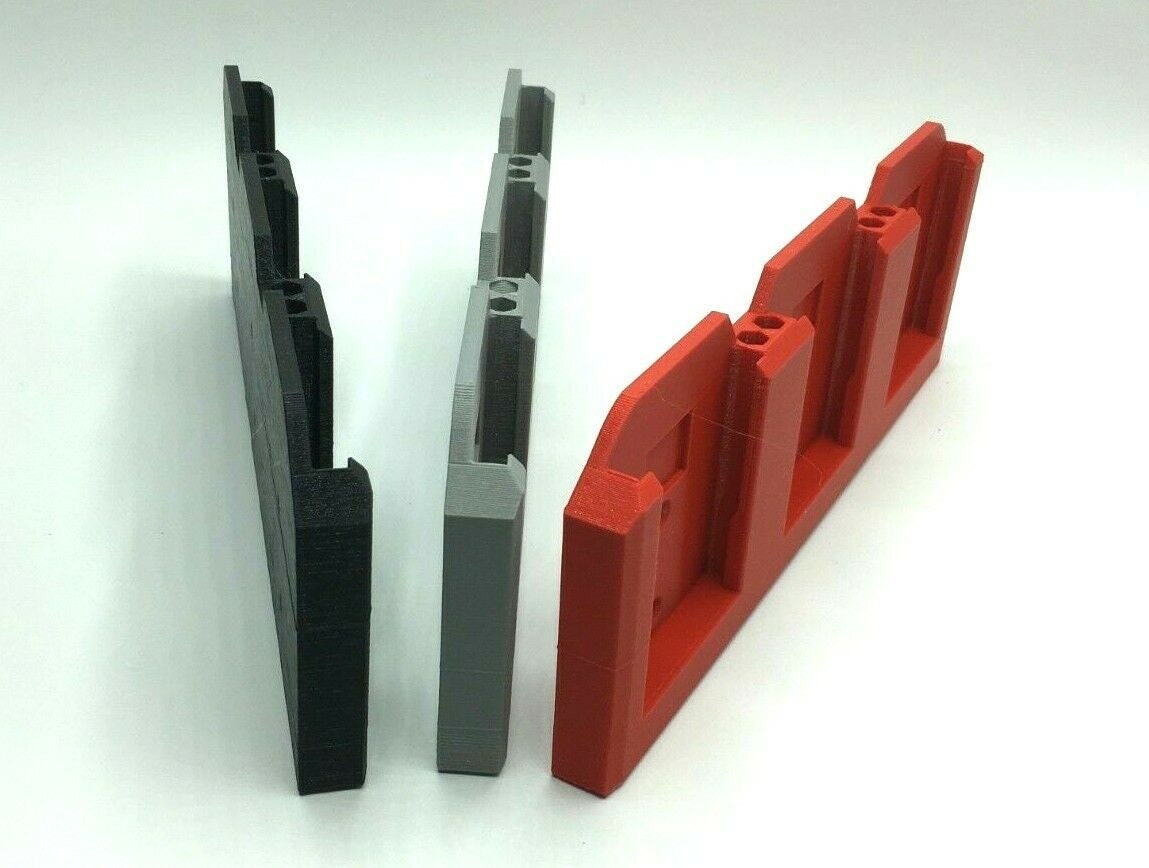 Triple Wall Shelf Mount for BOSCH 18V BATTERIES / Bosch 18v Battery Holder / Bosch 18v Battery Mount / Mount for Shed Van Workshop 4Ah 5Ah