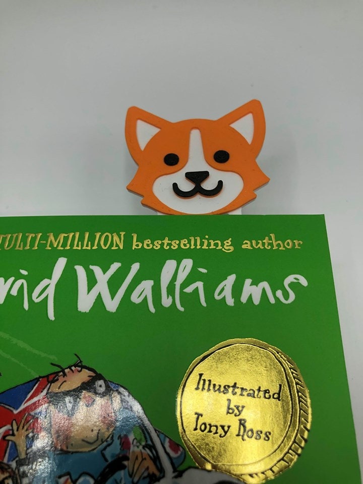 Fox Bookmark, Fox Lovers Gift, Stocking Filler Fox Bookmark, Reading Gift, Fox Page Marker, Fox Shape Gift, Wildlife Bookmark Gift, Reading