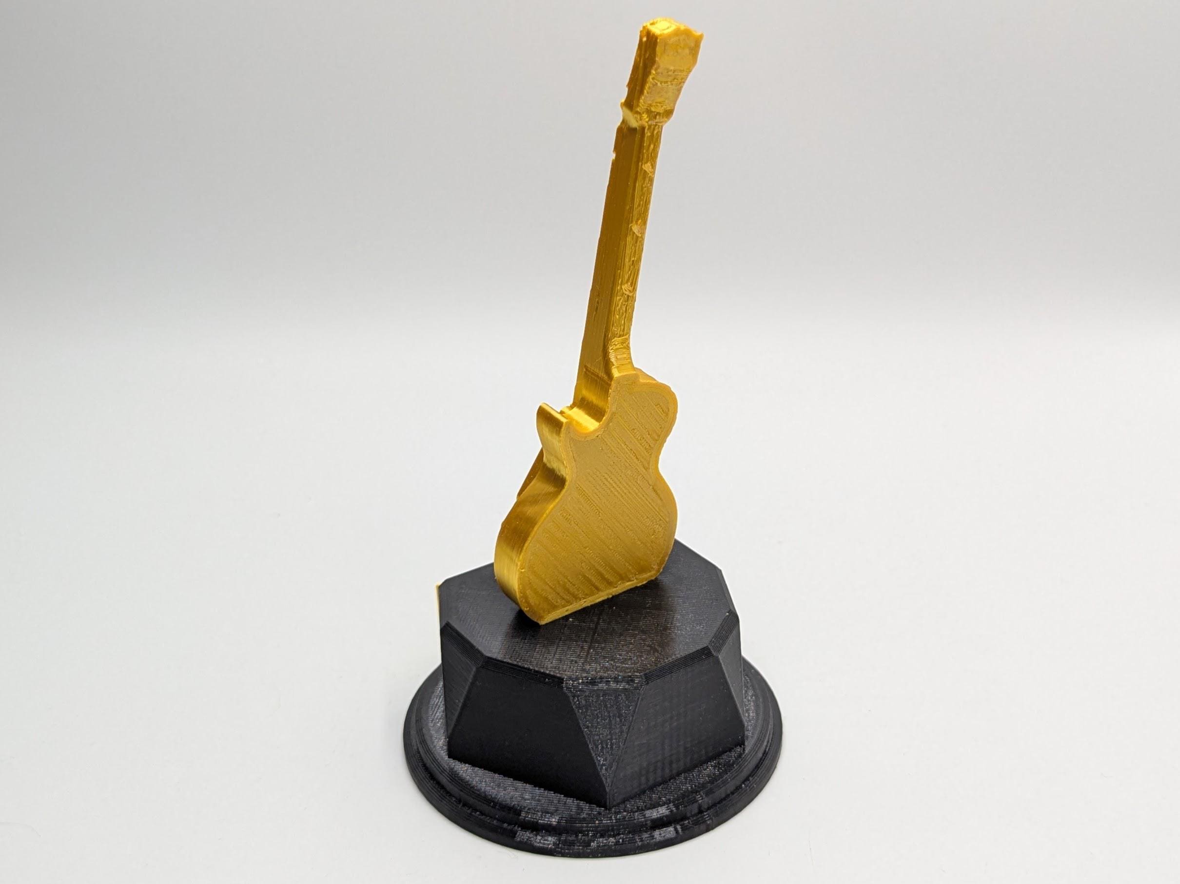 Personalised Electric Guitar Trophy, Guitar Trophy, Guitarist Award, Music Teacher Award,  Custom Trophy Gift, Guitar Player Gift, Guitarist