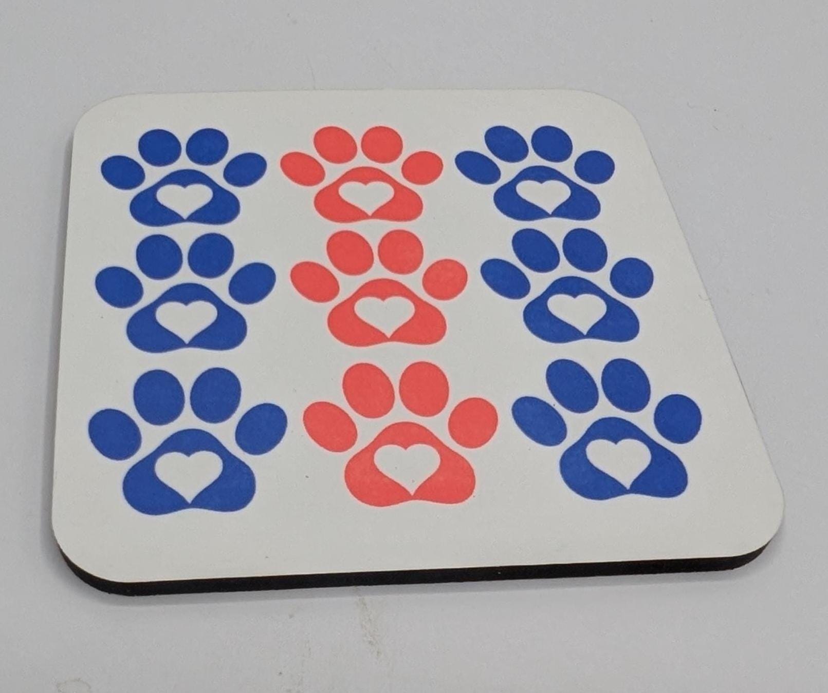 Dog Paw Print Coaster, Dog Lover Gift, Dog Mum Gift, Dog Dad Gift, Animal Coaster, Puppy Owner Gift, Gift for Dog Owner, Dog Paw Shape Gift