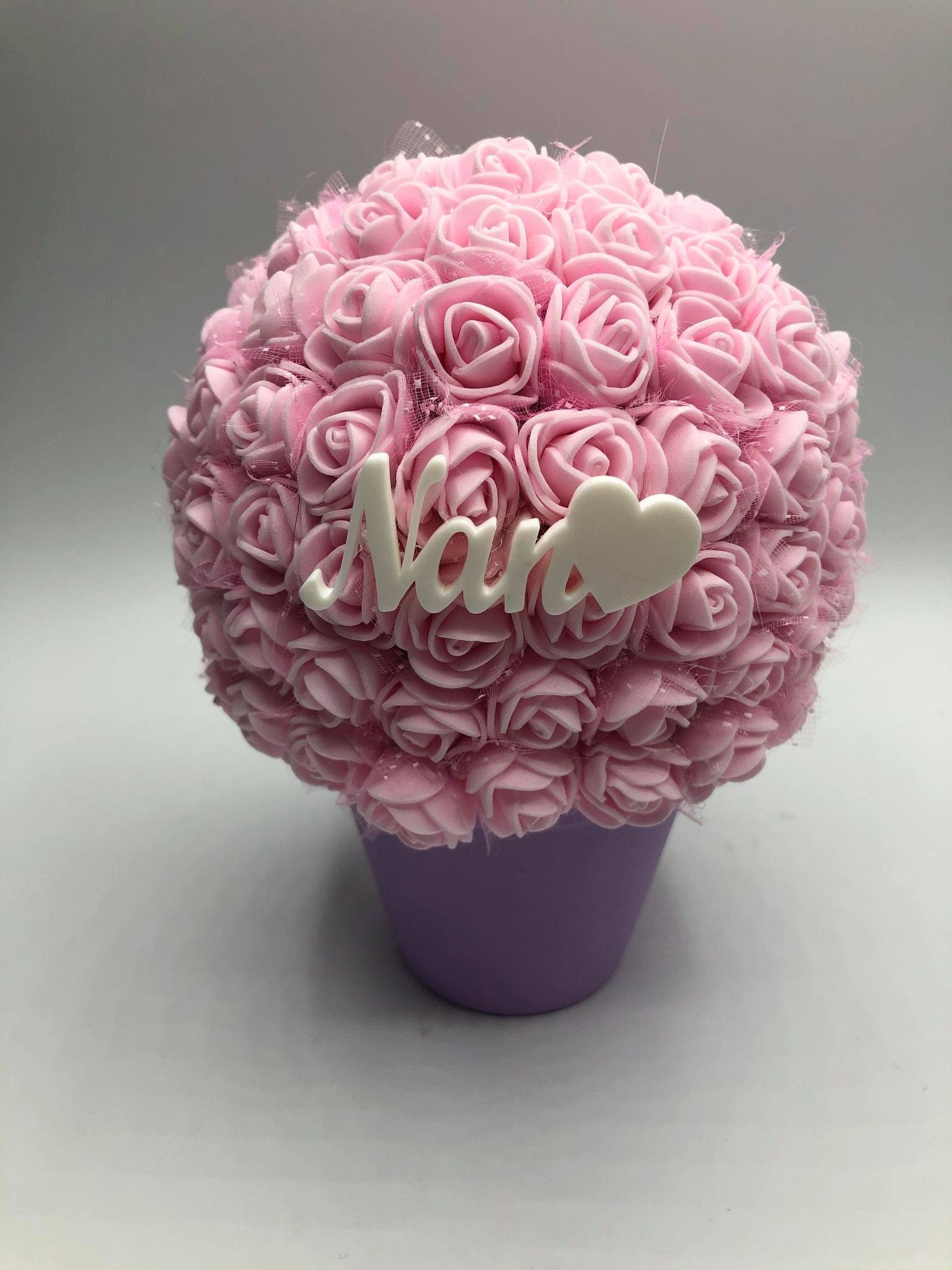 Mother's Day Personalised Rose Tree / Mother's Day Rose Tree / Loved One Gift / Christening or Wedding Rose Tree Gift / Handmade Gift / Love