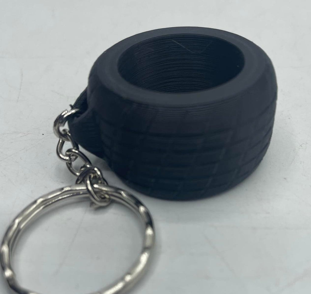 Tyre Shaped Keyring / Tyre Bag Tag / Tyre Keyring / Tyre Gift / Tyre Keyring Gift / Mechanic Gift / Racing Driver Gift / Racing Keyring