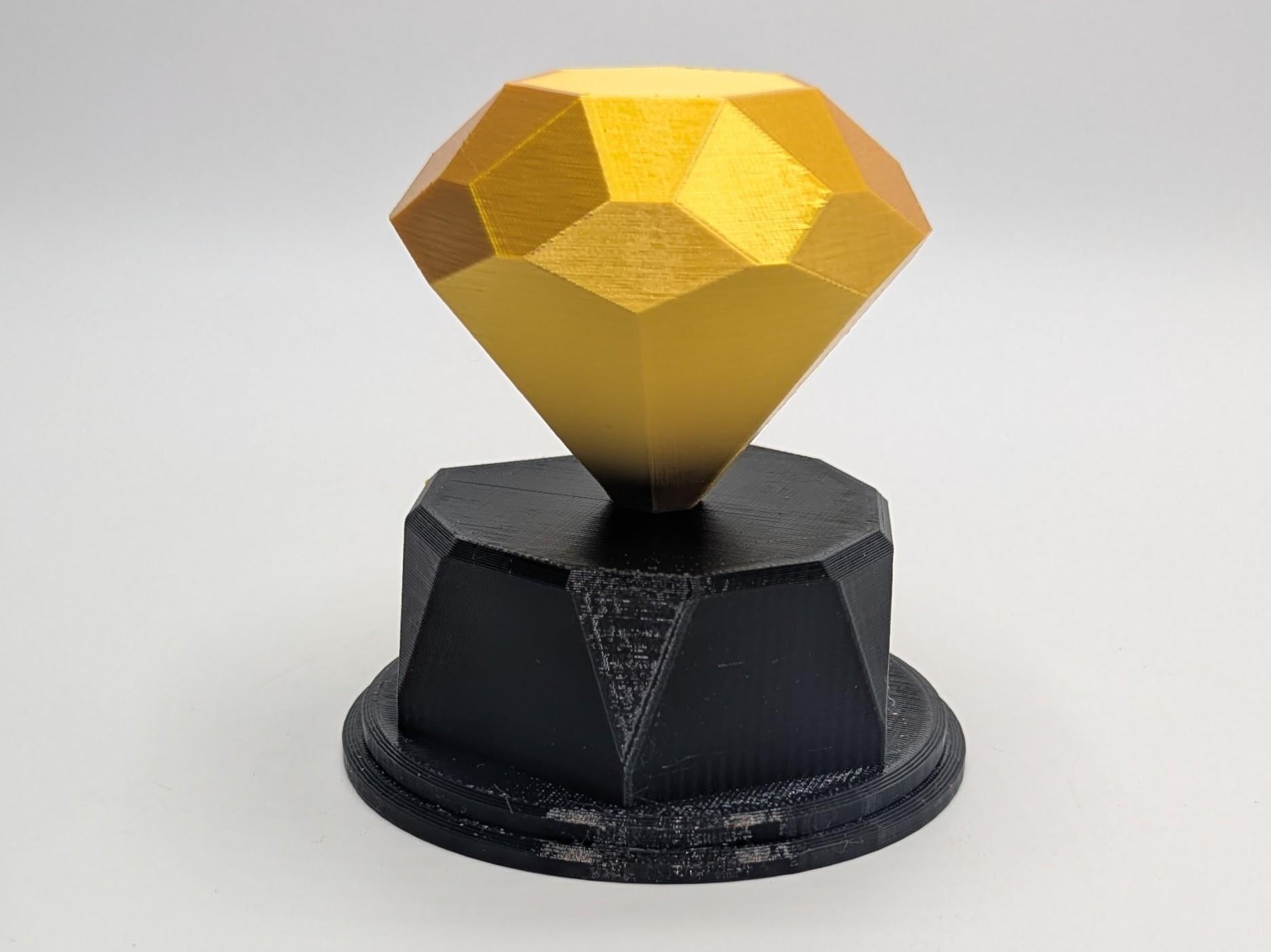 Personalised Diamond Trophy, Diamond Wedding Gift, Fun Trophy, Diamond Award, You're a Diamond Trophy, Gift for Diamond Lover, Diamond Gift