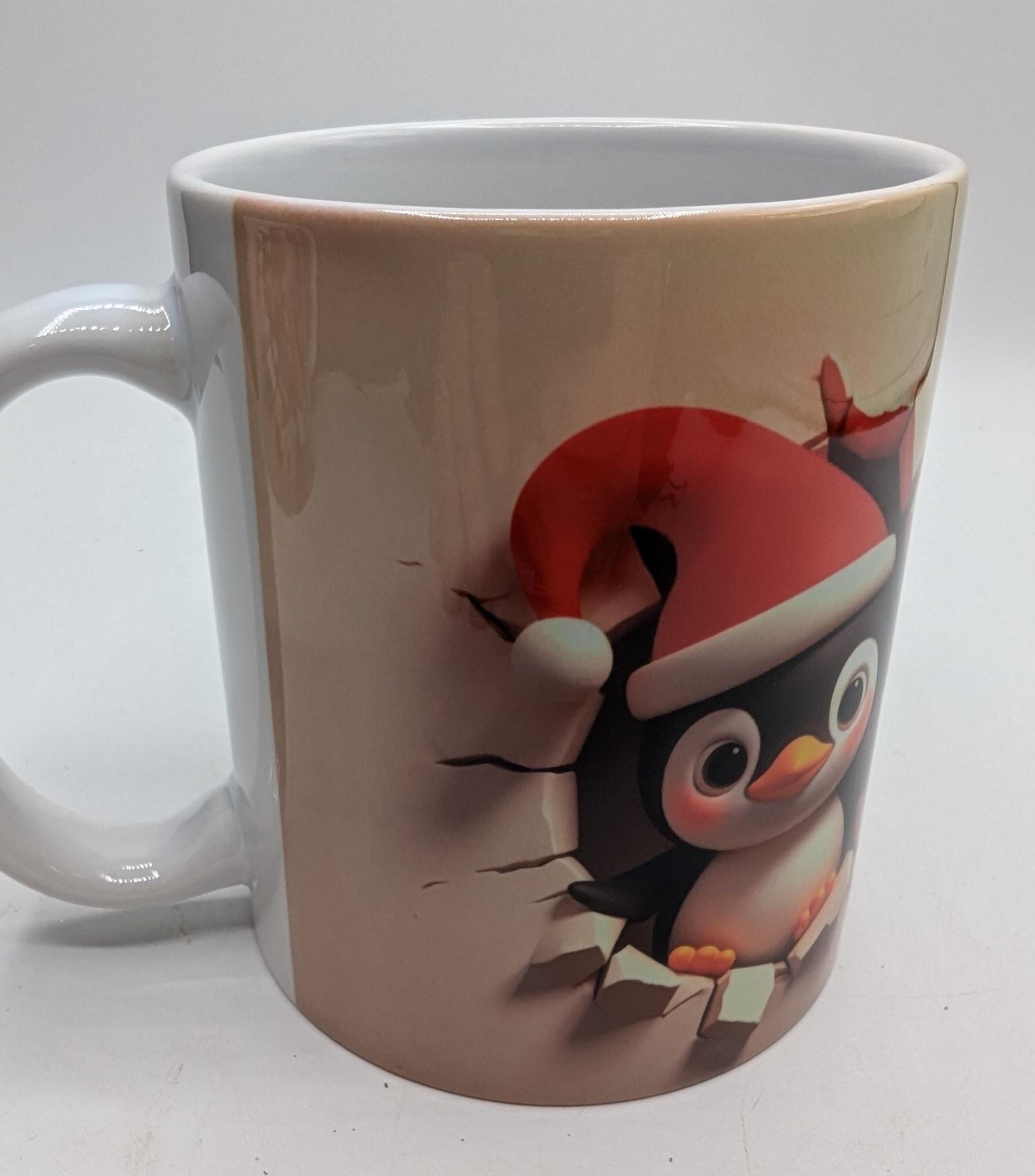 Christmas Santa 3D Mug, Funny  Santa Mug, Christmas Hot Chocolate Mug, Father Christmas Gift, Gift For Her, Gift for Him, Santa Mug Gift