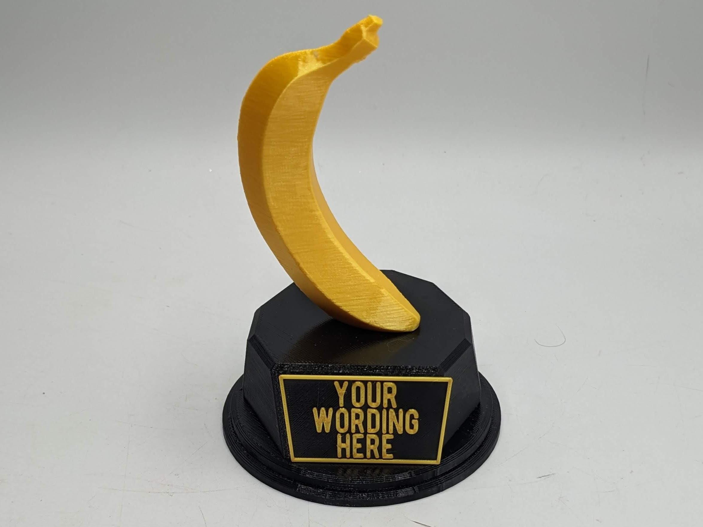 Personalised Banana Trophy / Top Banana Trophy / Banana Fun Trophy / Banana Gift / Banana Award / Banana Joke Trophy / Banana Award / Banana