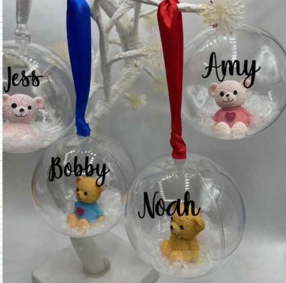Personalised 1st Christmas Bauble / Babies First Christmas / Baby First Christmas Ornament / First Christmas Tree Decoration / Christmas