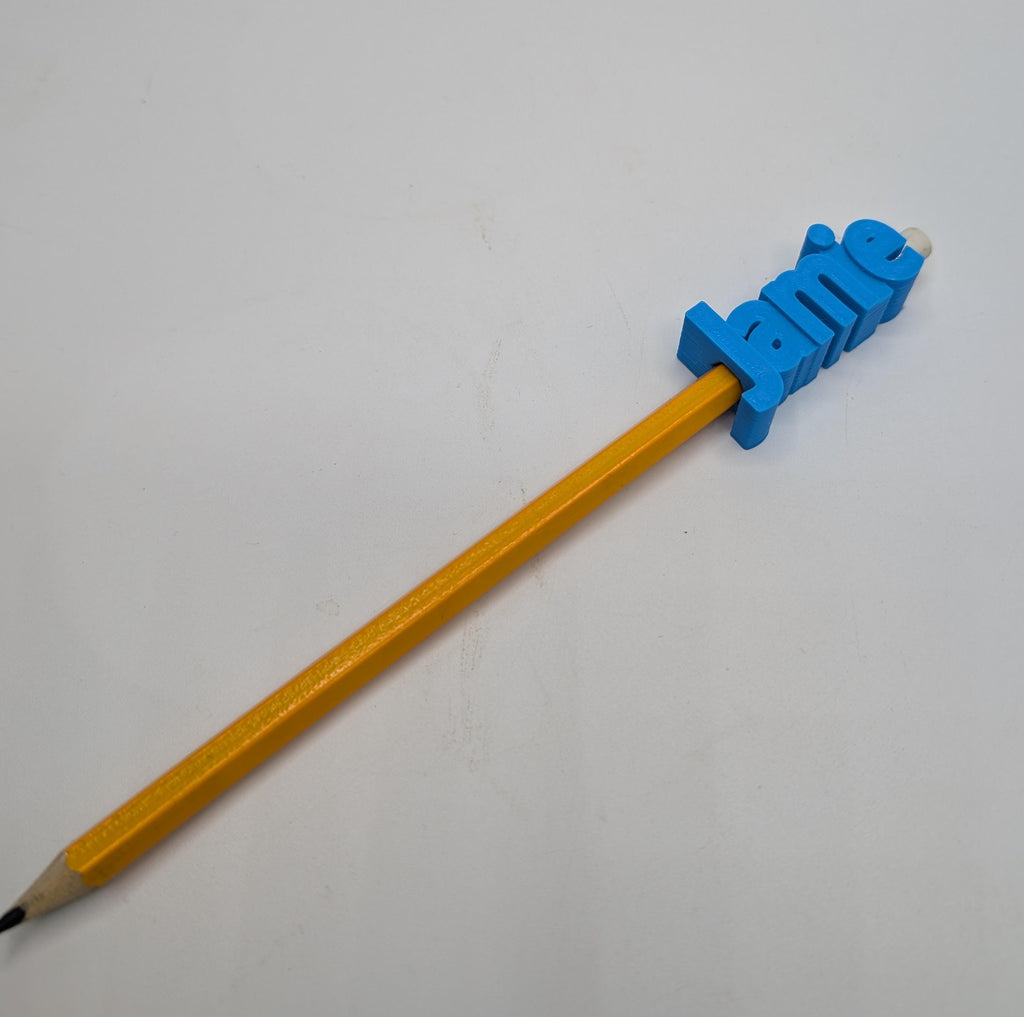 Pencil Toppers With Pencil, Party Bag Filler, Gift for Office Staff, Under 5 Pounds Gift, Ready to Post Immediately, Named Pencil Topper