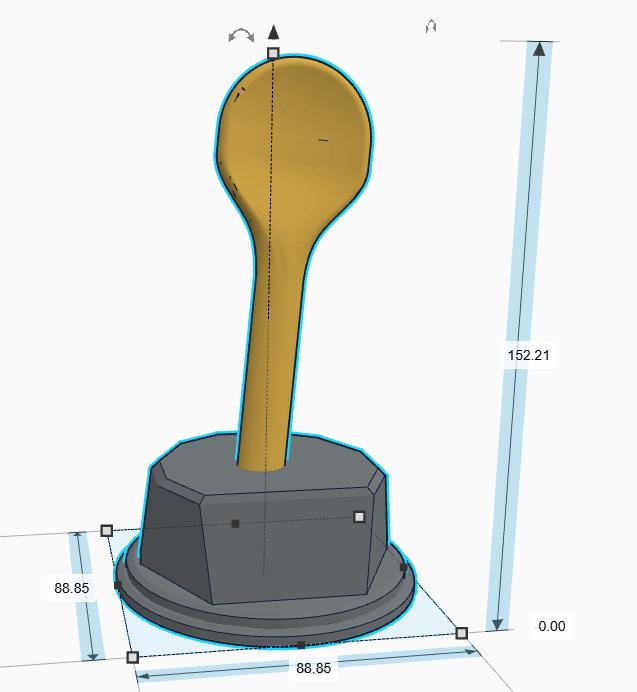 Personalised Wooden Spoon Trophy, Last Prize Trophy, Loser Award, Custom Trophy, Office Trophy, Golden Spoon Trophy, Spoon Award, Spoon Gift