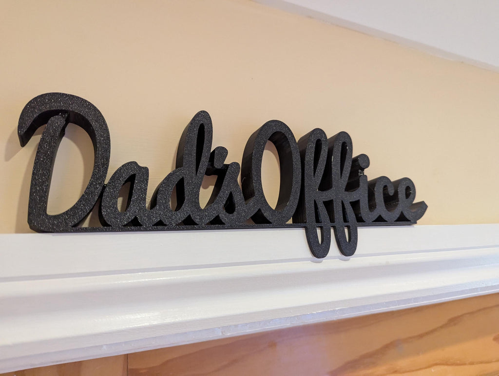 Dad's Office Door Sign, Dad Door Sign, Door Topper, Custom Door Sign, Dad Wall Sign, Above Door Sign, Quirky Sign, Gift for Dad, Dad's Space