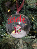 Personalised Santa Bauble, Christmas Bauble, First Christmas, Personalised Tree Decoration, Custom Bauble, Christmas Gift, Father Christmas