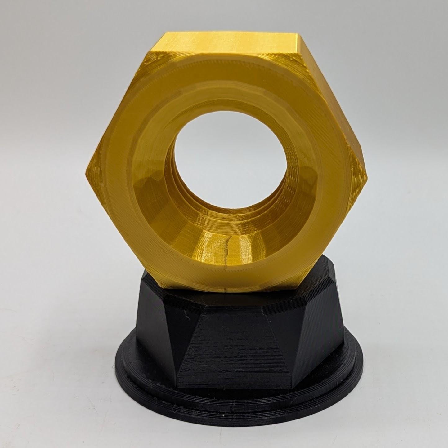 Personalised Nut Trophy, Custom Trophy Gift, Builder Trophy Gift, Mechanic Trophy Gift, Best Mechanic Award, Mechanic Gift, Engineer Award