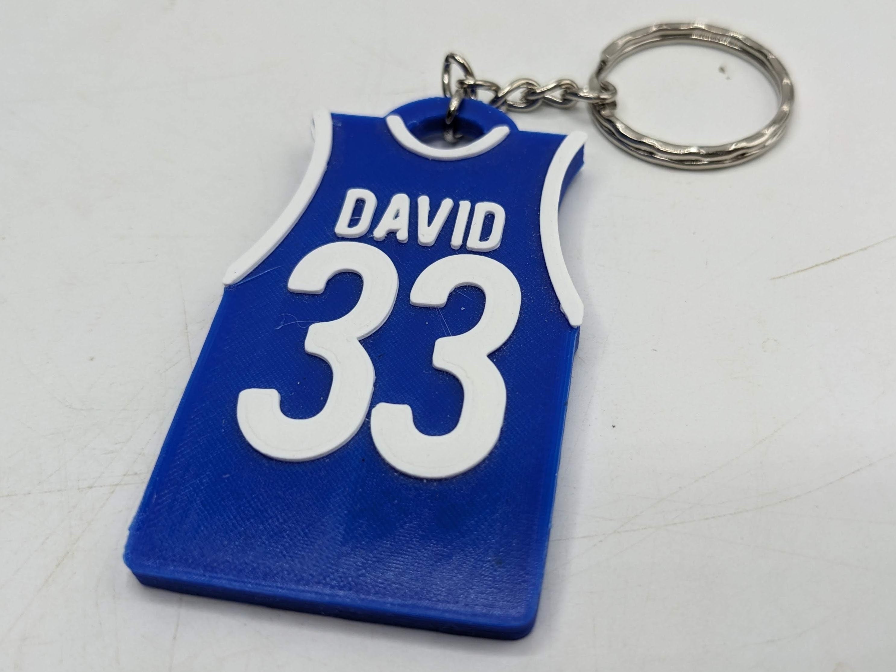 Personalised Basketball Shirt Keyring / Basketball Keyring / Basketball Party Bag Fillers / Basketball Team Bag Tags / Basketball Gift