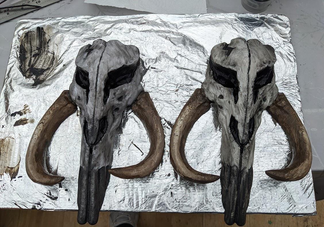 Mythosaur Skull Replica 260mm, Skull Wall Art, Skull Prop Replica, Skull Wall Art Replica, Sci-Fi Skull Wall Art, Mythosaur Skull Wall Art