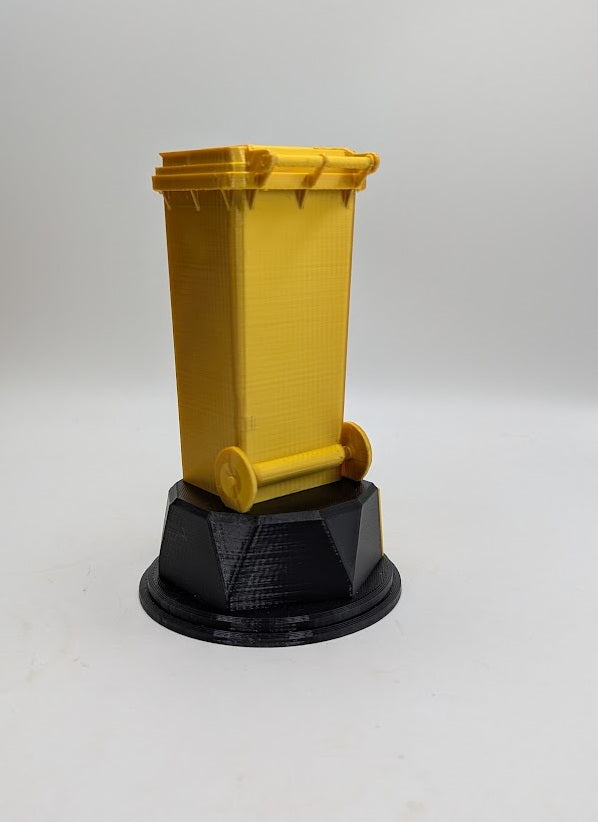 Personalised Wheelie Bin Trophy, Bin Award Gift, Custom Trophy Gift, Trashcan Trophy Award, Office Trophy, Refuse Worker Award, Joke Bin