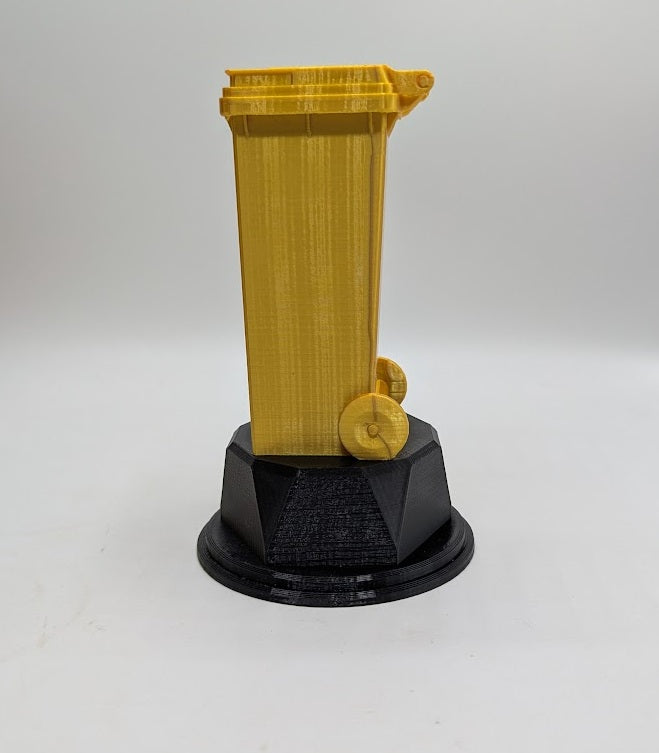 Personalised Wheelie Bin Trophy, Bin Award Gift, Custom Trophy Gift, Trashcan Trophy Award, Office Trophy, Refuse Worker Award, Joke Bin