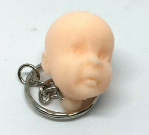 Creepy Dolls Head Keyring / Bag Charm - comes in Creepy and Extra Creepy / Weird Doll Head Keyring / Doll Head Charm / Creepy Bag Charm