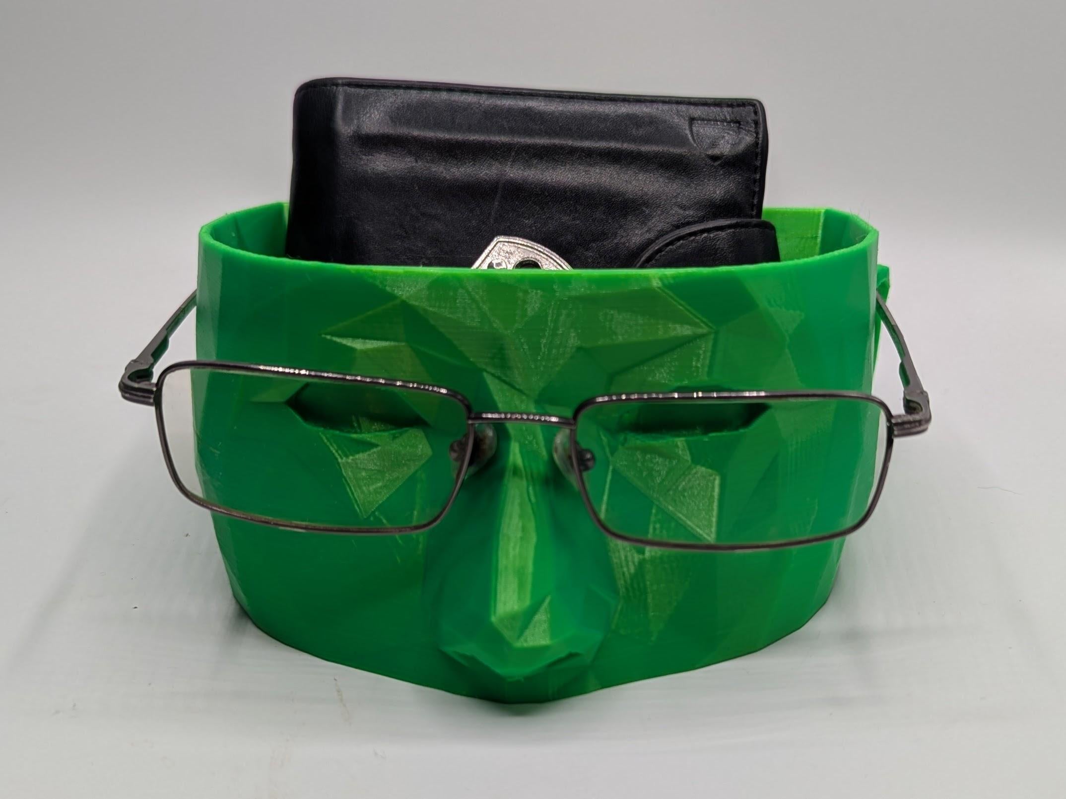 Glasses Holder Bowl, Glasses and Keys Storage, Bedside Storage, Glasses Stand, Keys and Wallet Bowl, Gift for Him, Glasses Wallet Keys Desk