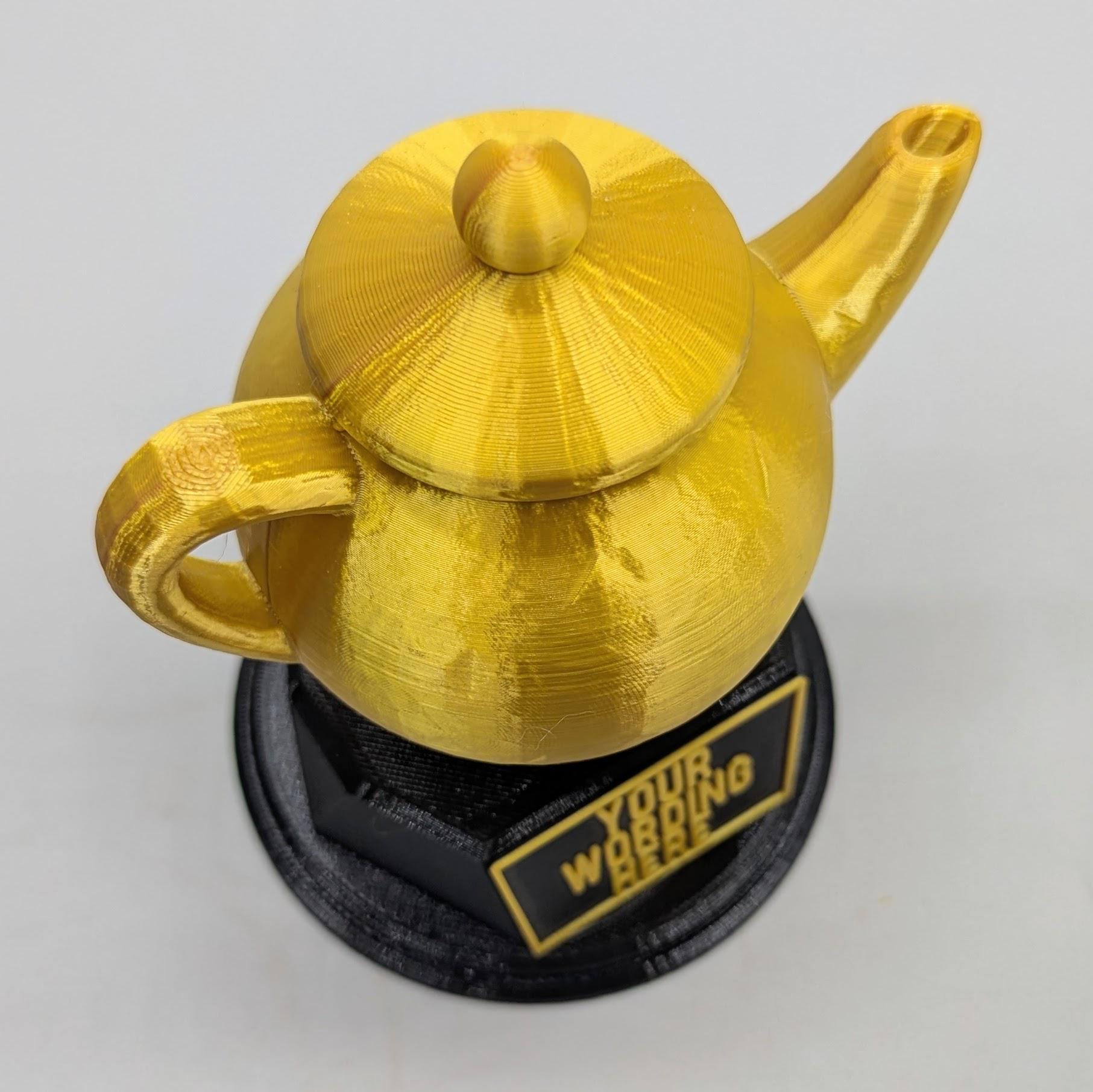 Personalised Tea Pot Trophy, Tea Pot Shape Gift, Tea Lover Award, Tea Drinker Gift, Custom Award, Builders Tea Award, Best Tea Award Gift