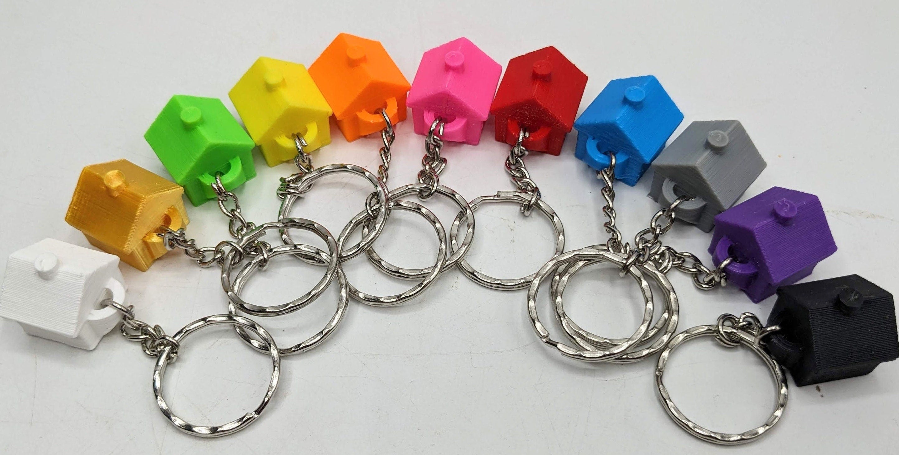 New Home Keyring / Little House Keyring / House Warming Gift / New House Keyring / House Shaped Keyring / House Key Keyring / House Key Gift