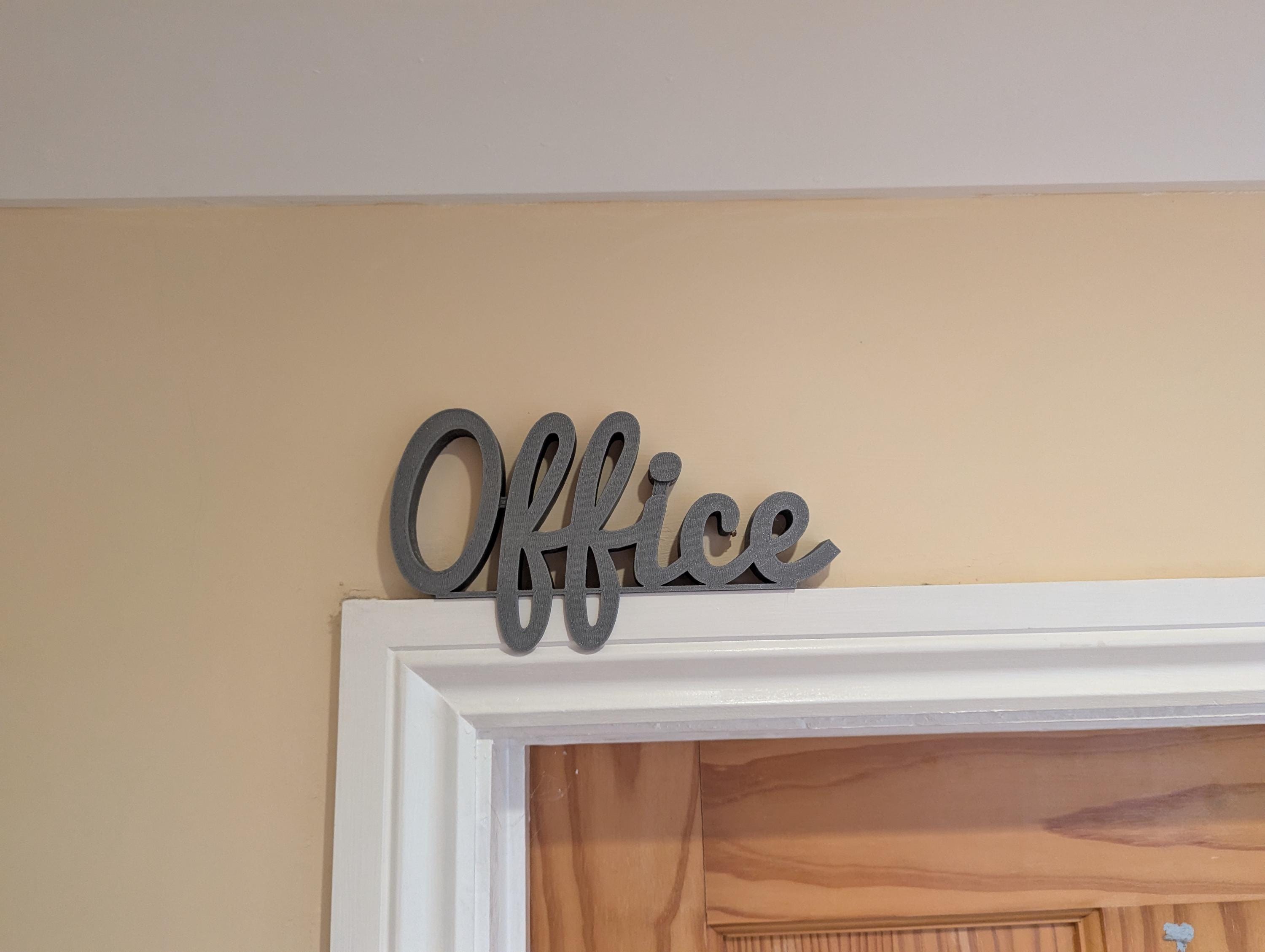 Office Door Sign, Home Office Door Sign, Office Door Topper, Room Door Sign, Custom Door Sign, The Office Sign, Office Art, Office Wall Sign