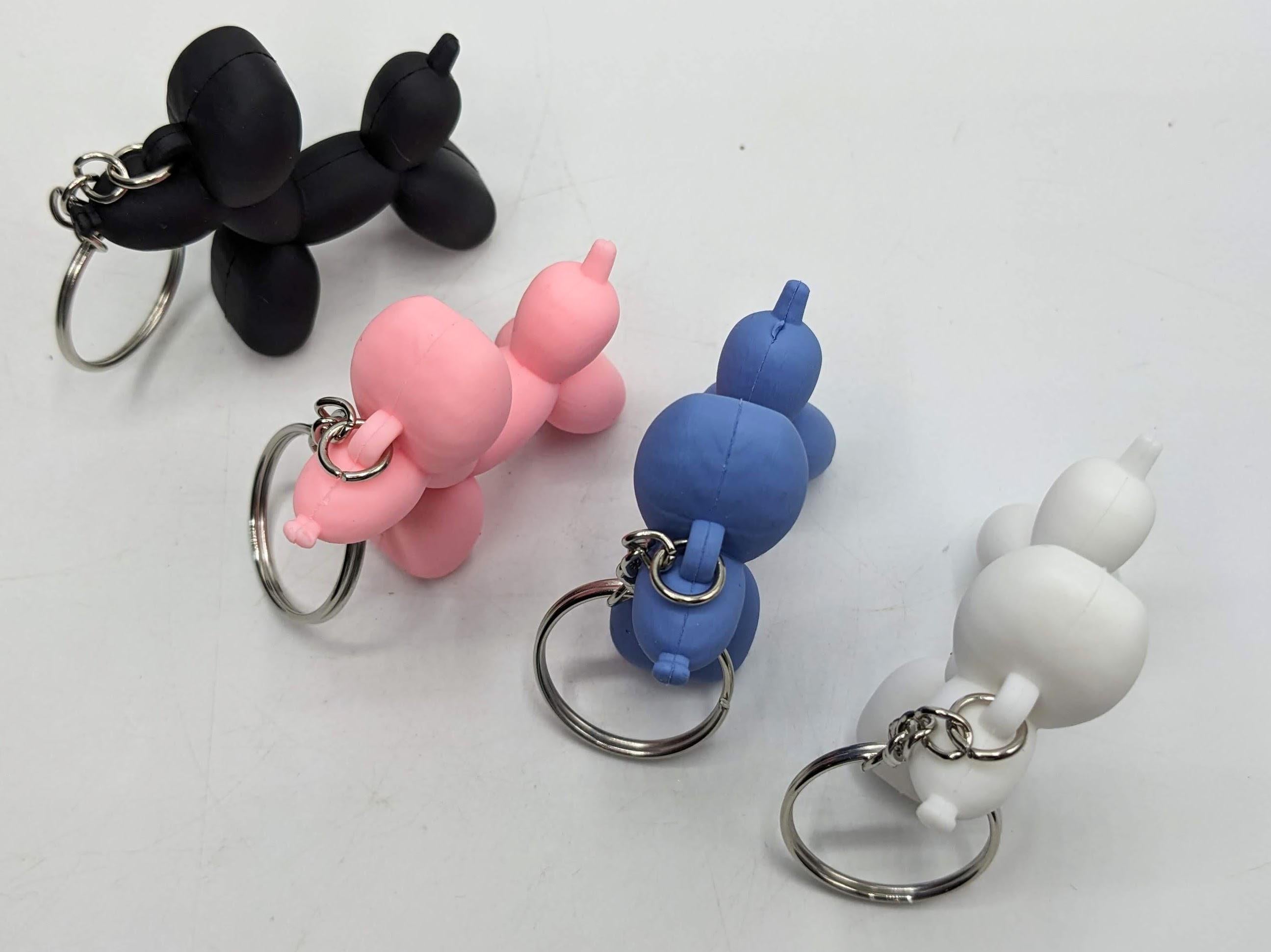 Rubber Dog Keyring / Dog Keyring / Rubber Dog Keychain / Dog Lover Keychain / Party Bag Filler / Puppy Keyring / Puppy Keychain / Dog Walker