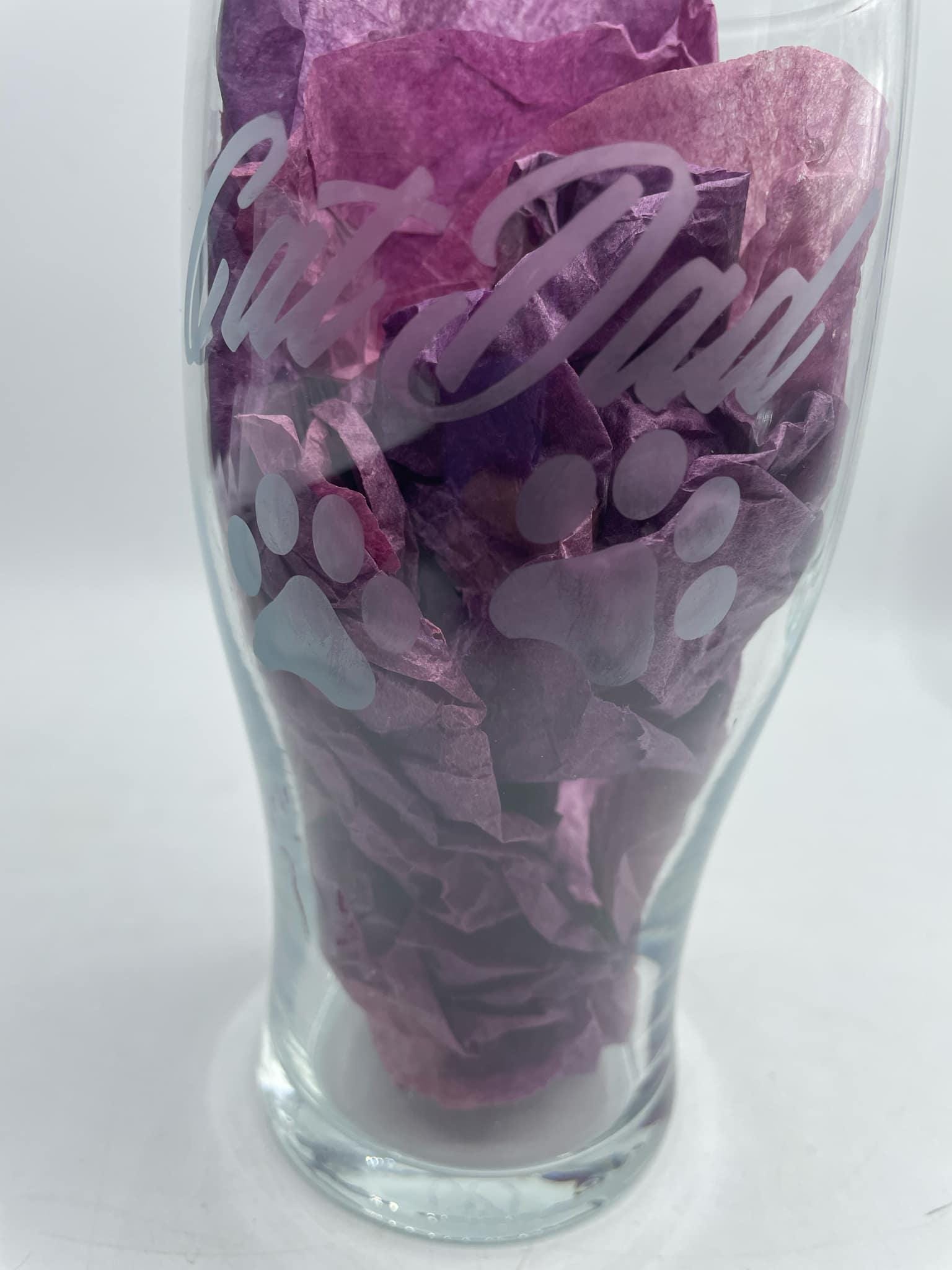 Etched Cat Dad Pint Glass, Fathers Day Gift, Cat Dad Gift, Christmas Gift, Cat Dad Glass, Gift Cat Owner, Cat Dad Present, Cat Lover Gift