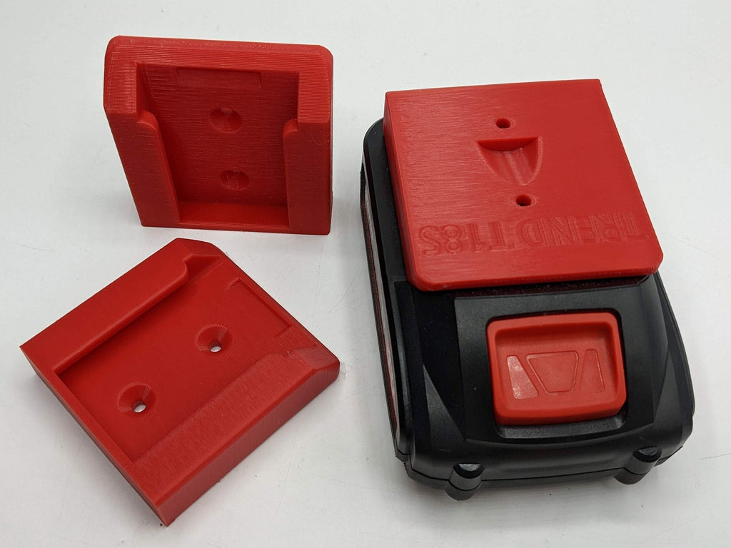 Wall Mount for Trend T18S 18v Battery / Undershelf Holder for Workshop / Van (Qty:1) / Battery Mount/ Trend Batteries / Trend Battery Mount