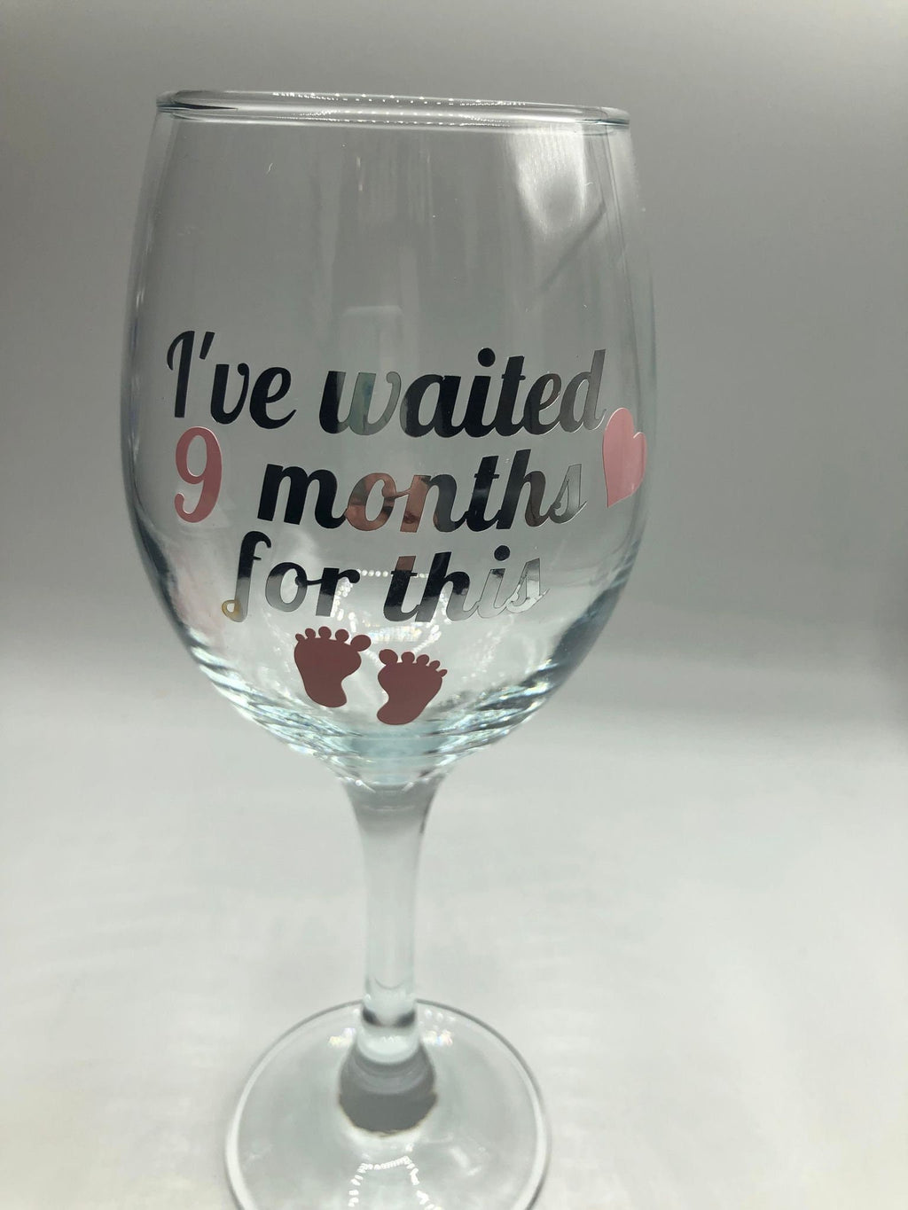 Baby Shower Gift for Mum / Pregnancy Gift for Mum / Gift for New Mum / Gift for New Mummy / I've Waited 9 Months For This Glass Gift