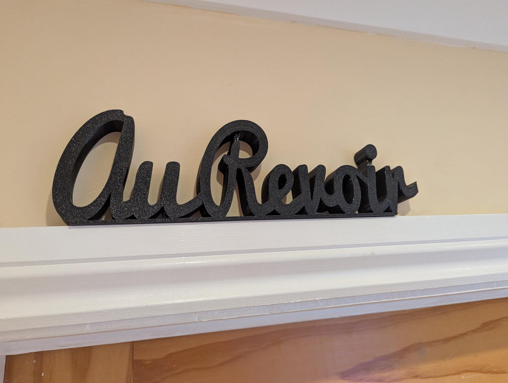 Au Revoir Door Sign, Exit Door Sign, Door Topper, Custom Door Sign, Goodbye Wall Sign, Above Door Sign, Quirky Sign, Bye Hall Sign