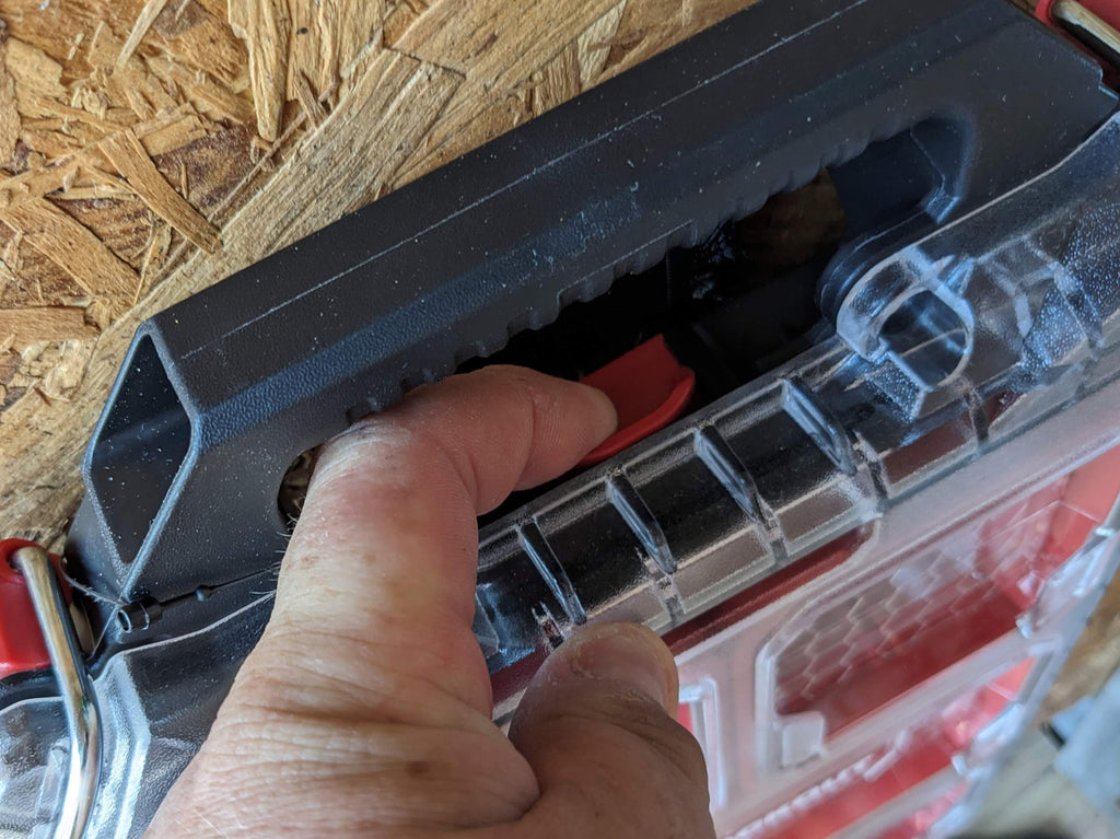 Wall Mount Cleat Kit for Milwaukee Packout Case Organisers with retention latch - for Shed, Van or Workshop