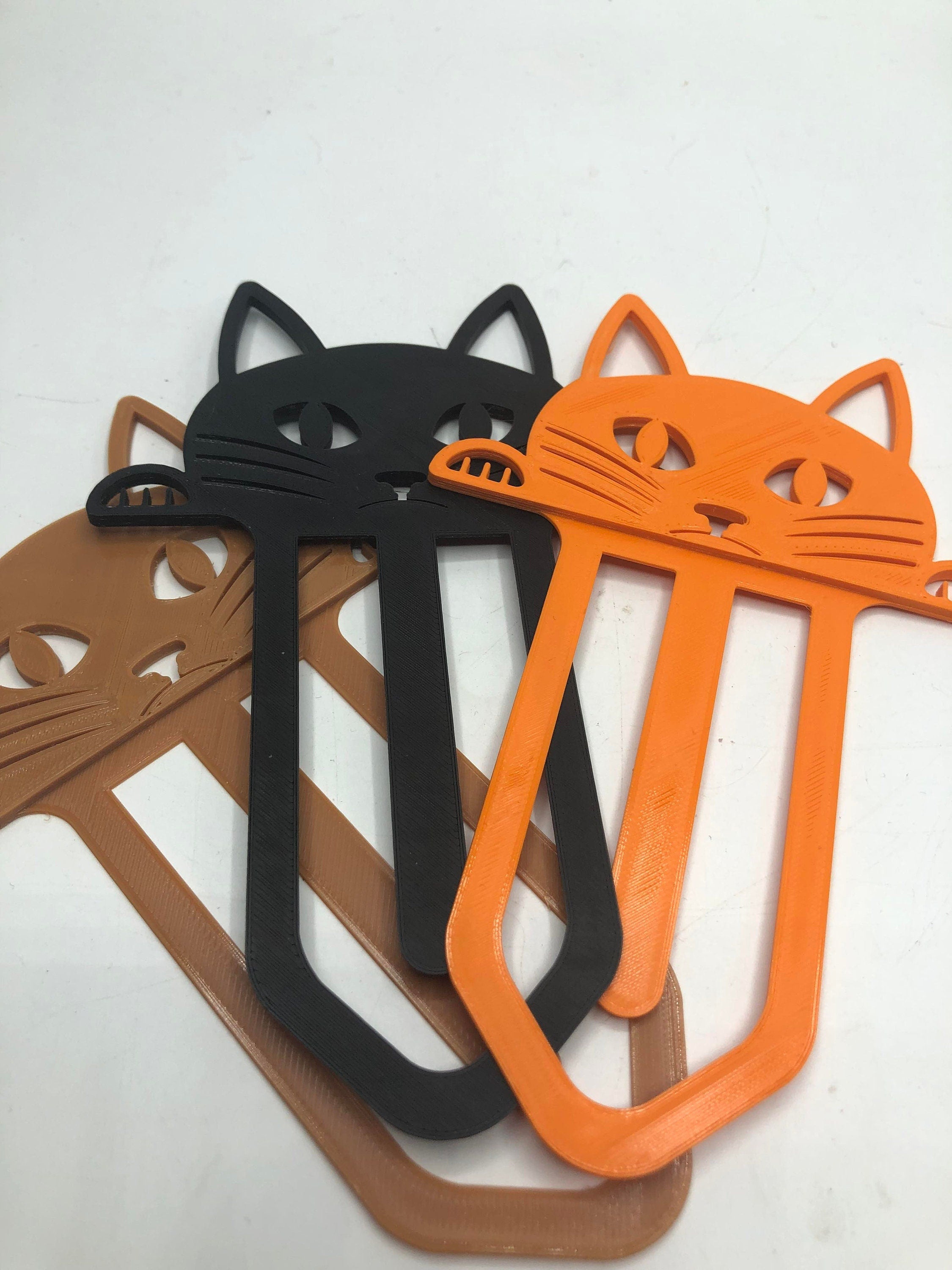 Cat Bookmark, Kitten Bookmark, Peeping Cat Bookmark, Cat Page Marker, Cat Lover Gift, Black/Ginger Cat, Under 5 Pound, Cat Stocking Filler