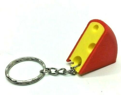Edam Cheese Keyring, Fun Novelty Cheese Keyring, Cheese Charm, Cheese Lovers Gift, Cheese Keychain, Cheese Keyring, Cheese Gift, Cheesy