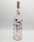 Personalised Light Up Bottle, Milestone Birthday, Gift for her, Special Birthday Gift, 18th Gift, 21st Gift, 30th Gift, 40th Gift, 50th Gift